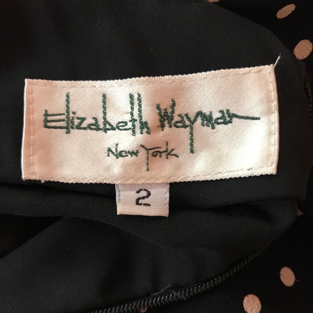 Elizabeth Wayman New York polka dot dress size 2 - Picture 2 of 8